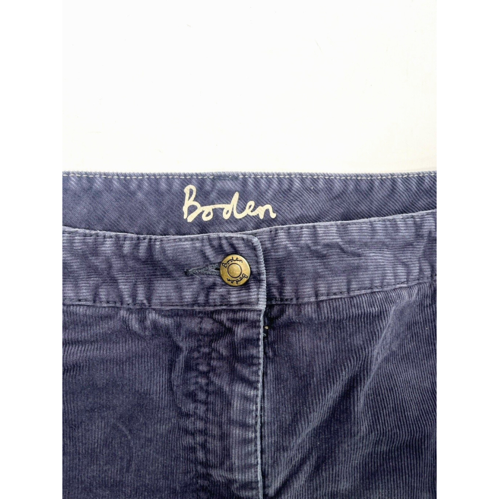 Boden Women's Corduroy Gray Straight Leg Jeans Size 14 R US Cotton Blend - Picture 3 of 11